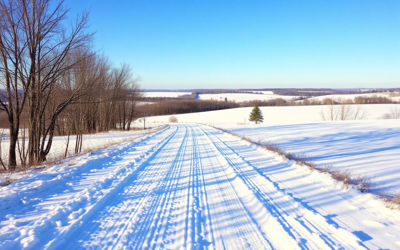 Iowa snowmobile trail