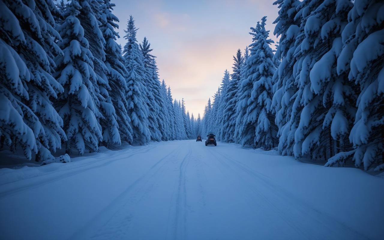 Michigan snowmobile trail
