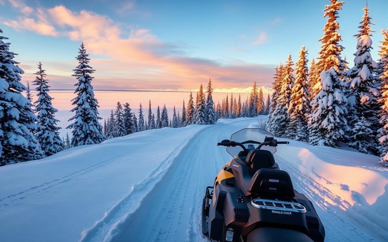 Minnesota snowmobile trail